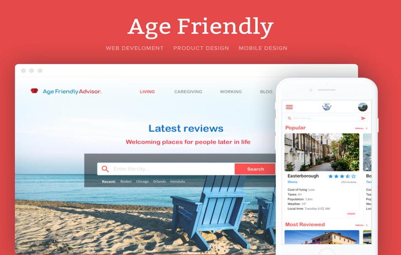 'AgeFriendly' Web Development & Product Design screenshot 1